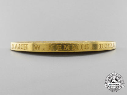 an1877_victorian_royal_artillery_institution_gold_medal_to_major_w._kemmis_t_491