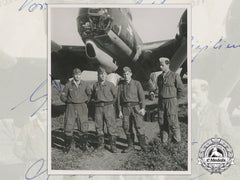 A Post War Signed Photograph Of Knight's Cross Recipient; Albert Scheidig