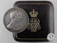 An 1890 Prussian Wedding Anniversary Medal With Case