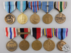 Ten American Military Service Medals