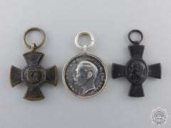 Three Miniature German Imperial Medals & Awards