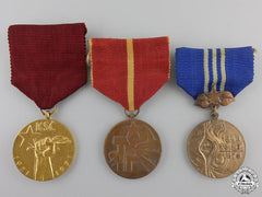 Three Socialist Czechoslovakia Medals & Awards