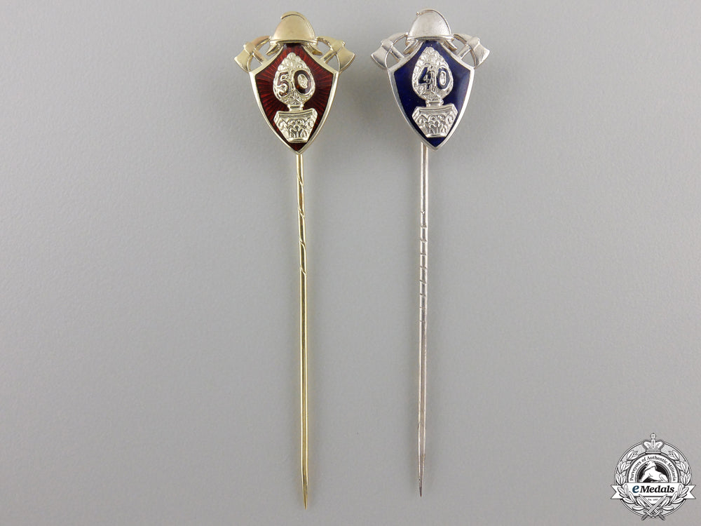 two_german_fireman's_long_service_pins;_silver&_gold_two_german_firem_5567251c41e8d