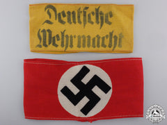 Two Second War German Armbands