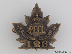 Wwi 126Th Infantry Battalion Cap Badge Cef