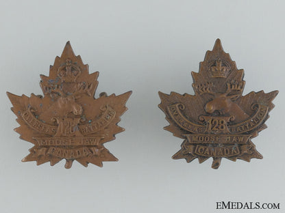 wwi128_th_infantry_battalion_collar_badge_pair_cef_wwi_128th_infant_53752ac5cff73