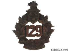 Wwi 129Th Infantry Battalion Cap Badge Cef