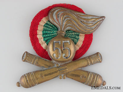 wwii55_th_artillery_division_pith_helmet_insignia_wwii_55th_artill_52efc72fe1ca8