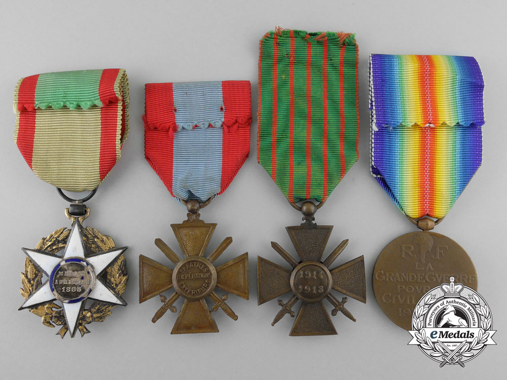 three_french_medals,_awards,&_decorations_z_414