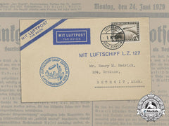 A 1929 Propaganda Article Sent To Detroit Via Airship “Graf Zeppelin”