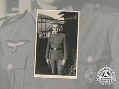 A Wartime Photo Of Wehrmacht Em With Hj Achievement Badge