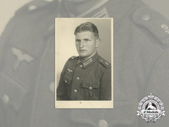 Germany. A Wartime Studio Photo Of An Wehrmacht Em With Hj Shooting Badge